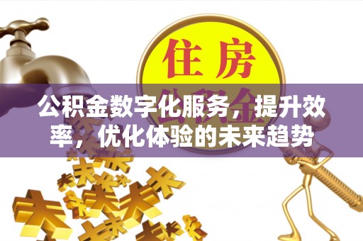 晋州公积金数字化服务，提升效率，优化体验的未来趋势